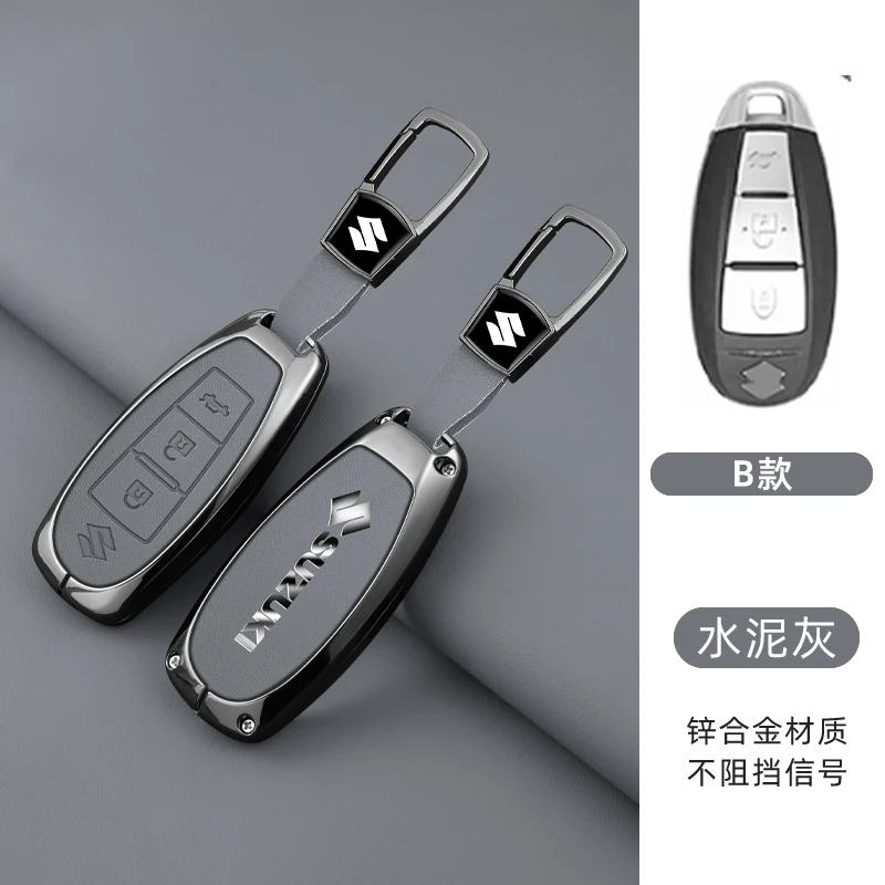 

Car Smart Key Case Cover Keyring Key Bag for Suzuki Vitara Swift Ignis Kizashi SX4 Baleno Ertiga Samurai S-Cross Car Sticker