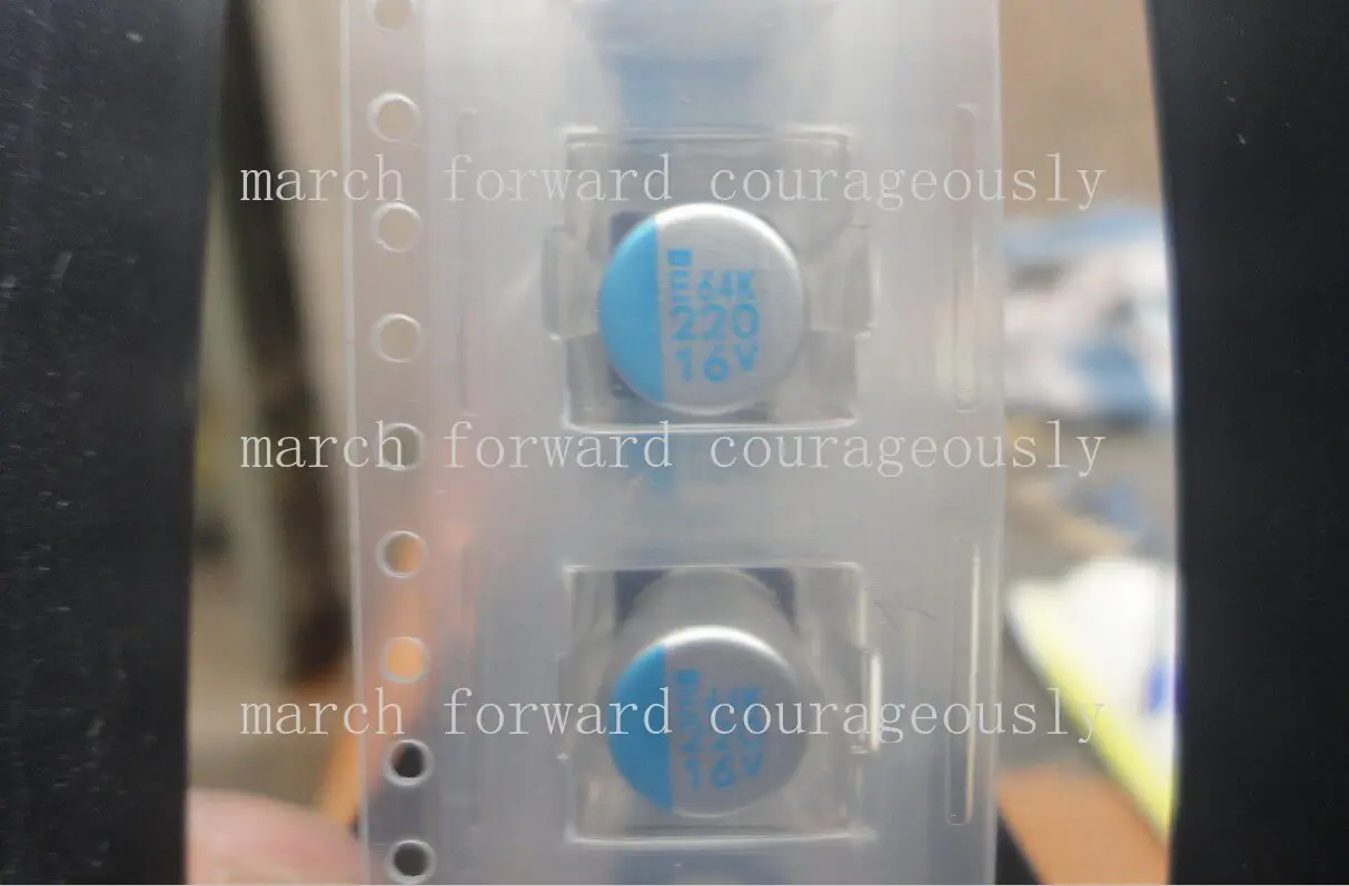 100pcs for Black Diamond 16V 220UF Solid State Surface Mount Capacitor PSE Ultra-Low ESR 8*10 105 Degrees