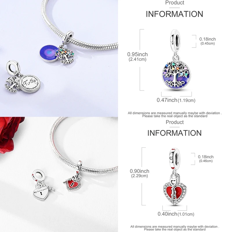 925 Sterling Silber Charm-Perlen Katze Mond Pfote Schmetterling Kreuz Sternennacht Krippenmotiv DIY Armband Halskette Geschenk für Frauen Mädchen – Detail 31