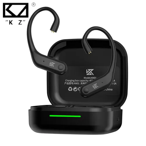 KZ AN01 Cable de gancho de oreja de actualización inalámbrica C-Pin ANC cancelación activa de ruido módulo Bluetooth LDAC HD decodificación de Audio