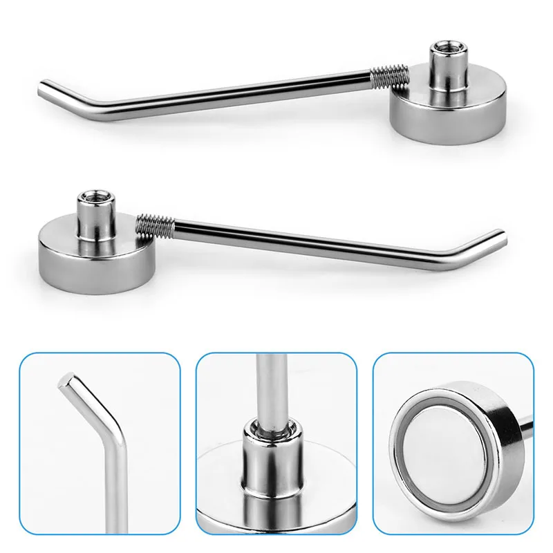 Large Magnetic Hooks Heavy Duty Magnet Hooks Strong Magnetic Hangers for Cruise Ship Garage Kitchen Supermarket Shelf Hook