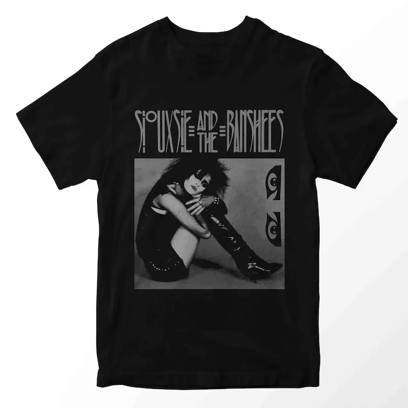 T-shirt siouxdsand the banshess pour hommes, nouvelle vague, coupe régulière, t-shirt classique, vêtements pour hommes