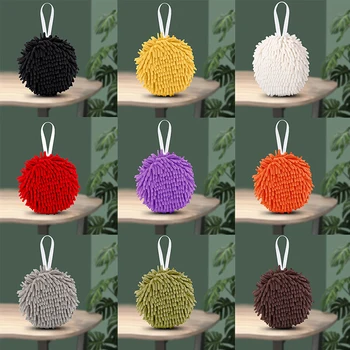 Hand Handtücher Küche Bad Hand Handtuch Ball mit Hänge Loops Schnell Trockenen Weichen, Saugfähigen Mikrofaser Handtücher