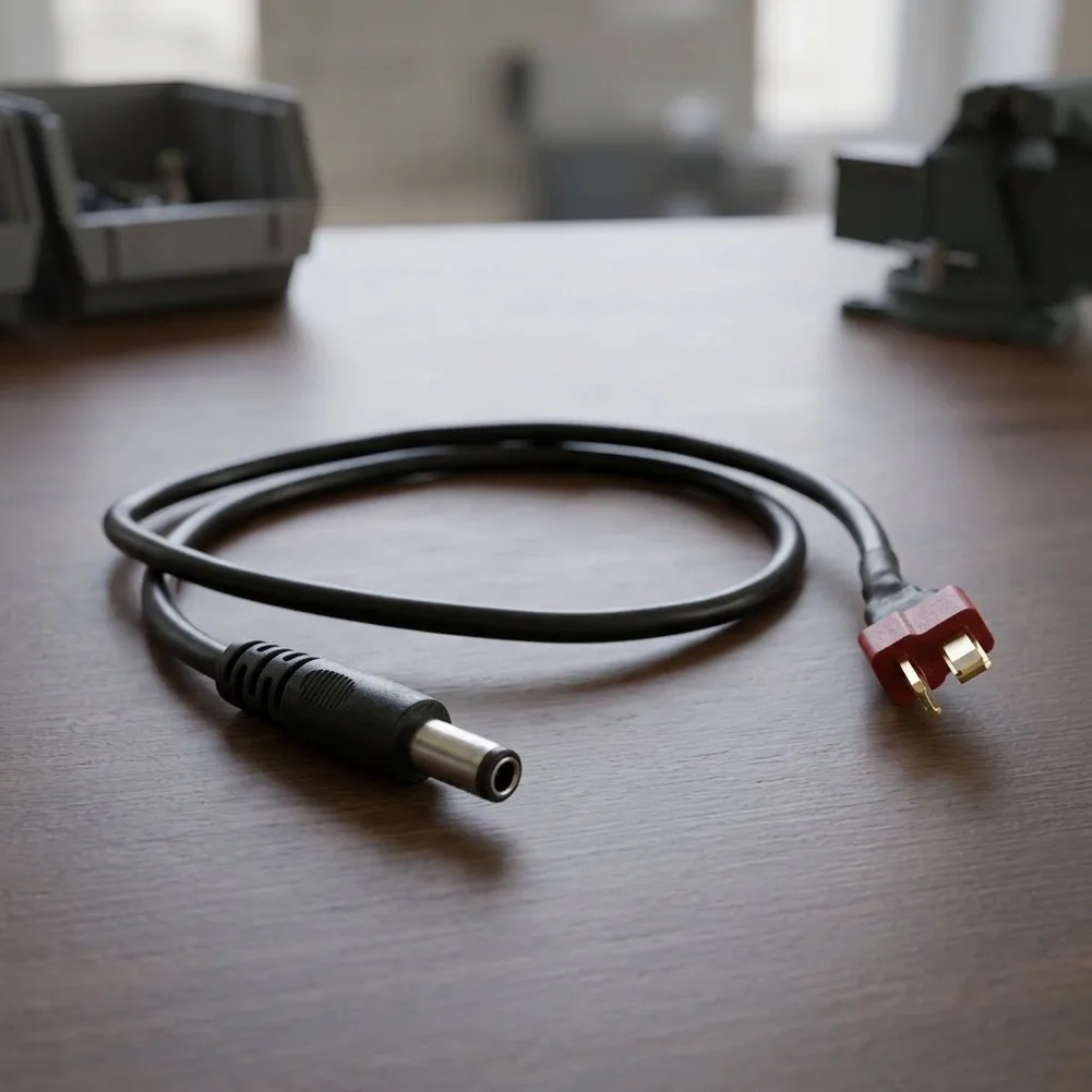 For TS100 Soldering Iron DC5525 For Power Adapter Cable with For Power T Interface for Off-Grid Soldering Tasks