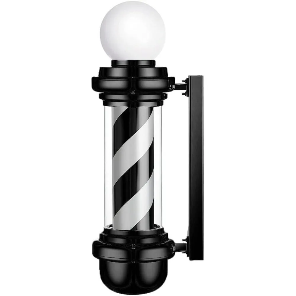 

23 inch hair salon black and white LED light salon logo light hair salon rotating IP54 rainproof energy-saving wall light