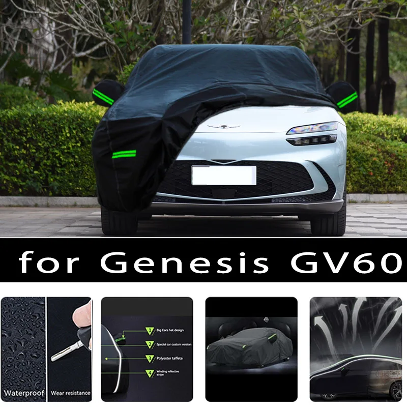 

For Genesis GV60 Car protective cover Auto paint protection Sunscreen heat-insulating waterproof car clothing Car film