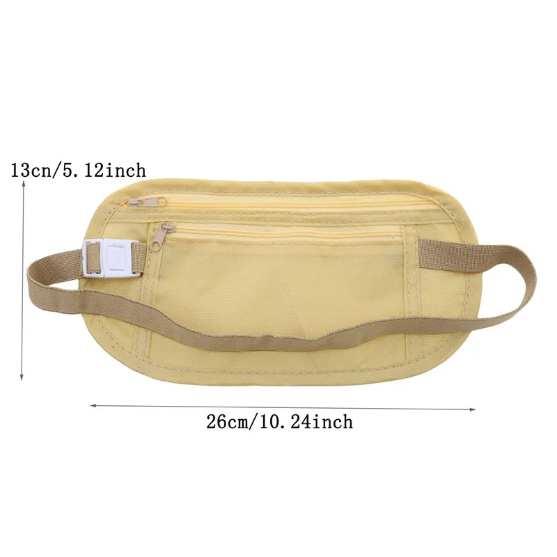 1PC Multi-functional ultra-thin travel mobile phone bag outdoor fit sports fanny pack anti-theft invisible running belt bag