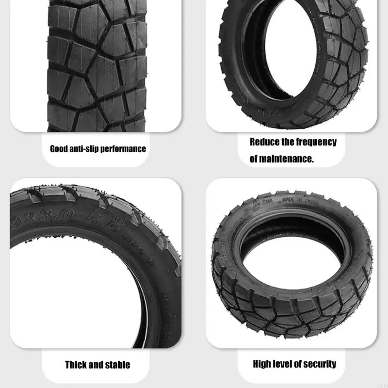 Roue trottinette électrique pour enfants, remplacement pneus sous vide, arrière 9 pouces, roue en caoutchouc 69HD