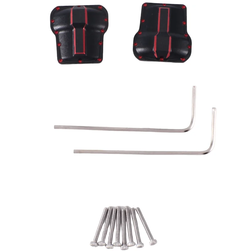 

B78B-2Pcs Metal Front And Rear Axle Cover Diff Cover 9787 For Traxxas TRX4M 1/18 RC Crawler Car Upgrades Parts Accessories