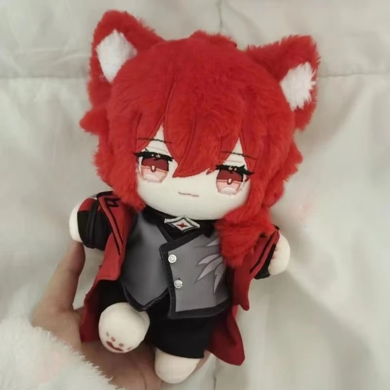 Genshin Impact Diluc 20CM atributo niña juguetes de peluche estudiante muñeco  peluche Adorable delicadeza orejas peludas rega