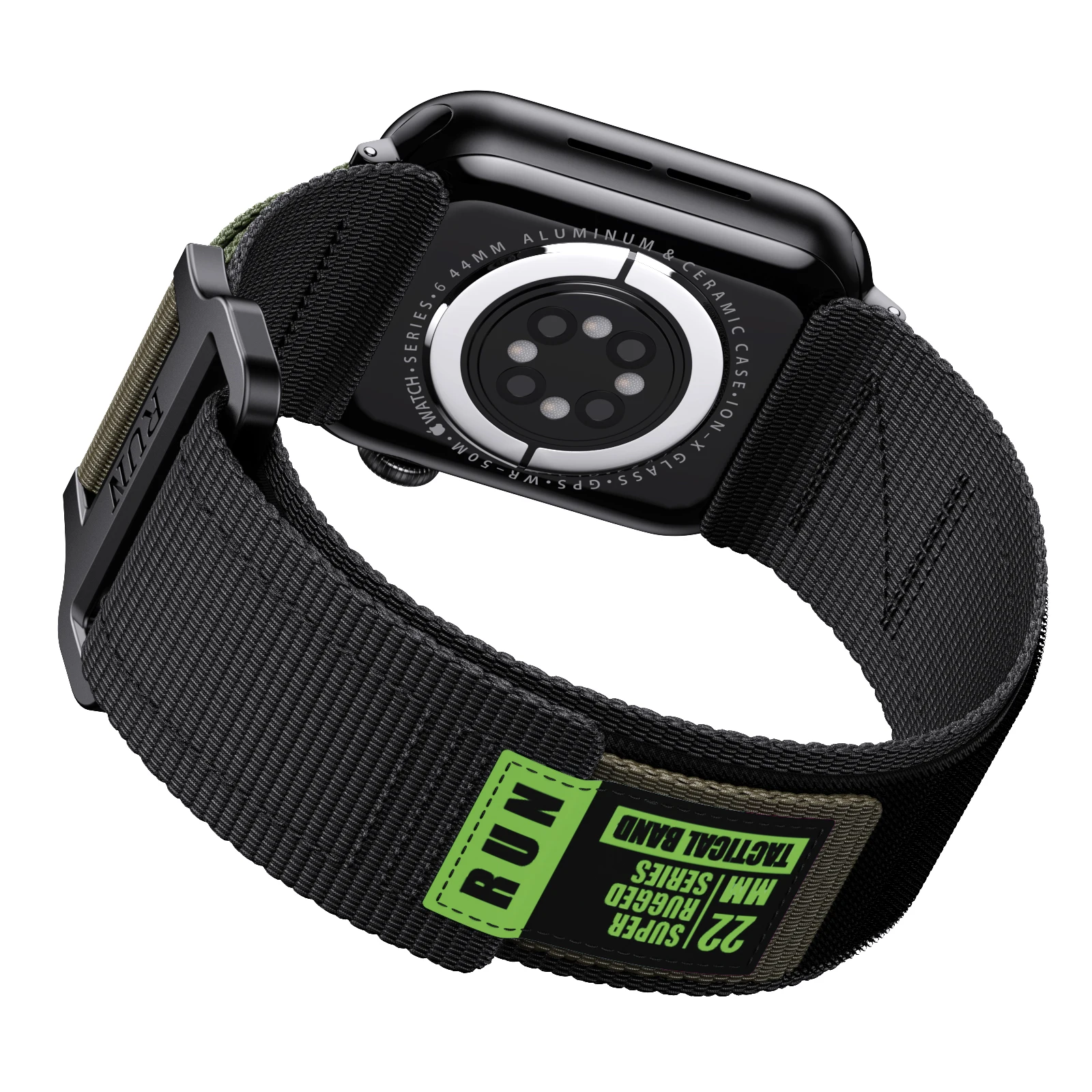 Wrist Strap for Apple Watch Ultra 2 Series 9 8 7 6 SE 5 4 Nylon Tactical Sports band for iwatch 49 45 44 42mm 40 41 38 Bracelet