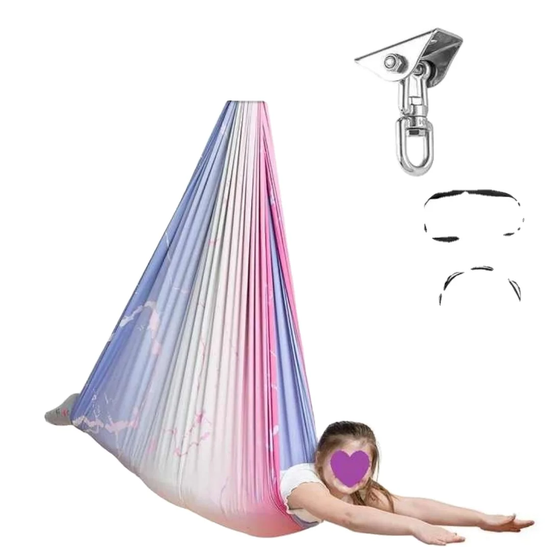 

Double-layer Gradient Yoga Swing for Kids, Sensory Training Swing, Micro-elastic Hammock for Sensory Rooms