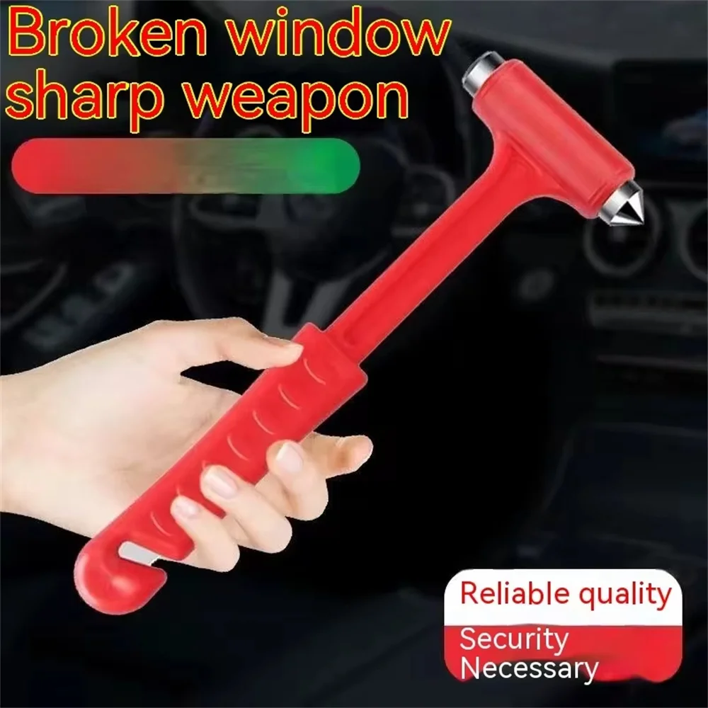 Mini Portable Safety Hammer Escape Emergency Car Window Breaker Seat Belt Cutter Multifunctional Escape Tools Car Accessories