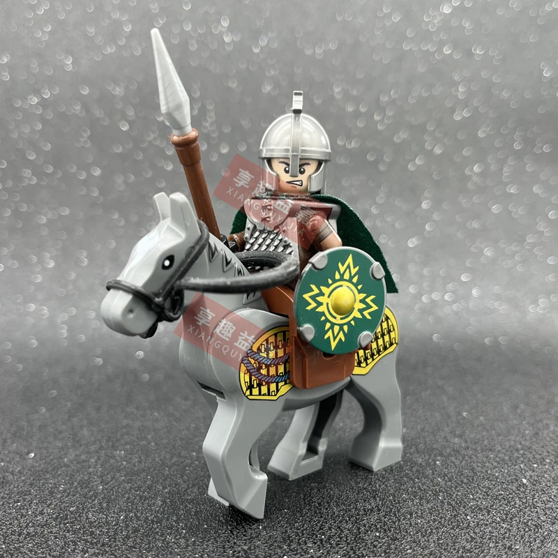 DIY Medieval Rohan cavalry Movie character Building Blocks mini action toy figures Assemble Bricks Children toys Gifts