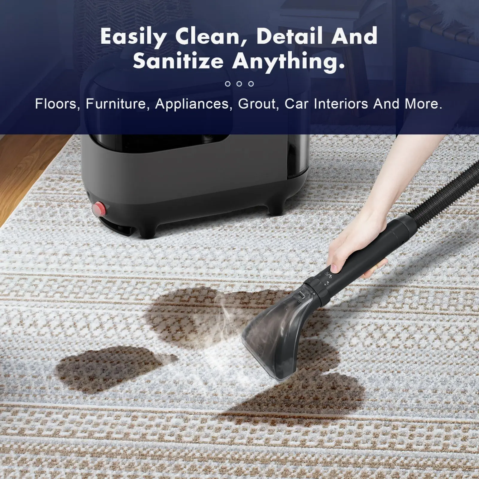 

Use Carpet Sofa Steam Cleaning Machine Deep Suction & Washing Integrated for Car Cleaning High Temperature Intelligent Home