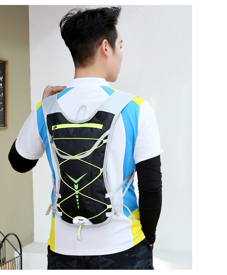 NEW Bike Radfahren Schließen Fitting Blase Rucksack Hydratation Tasche Lagerung Pack Marathon Laufen Jogging Knapsack Ultra Licht Wasserabweisendes Gewebe Triathlon Mini Rucksack – Detail 21