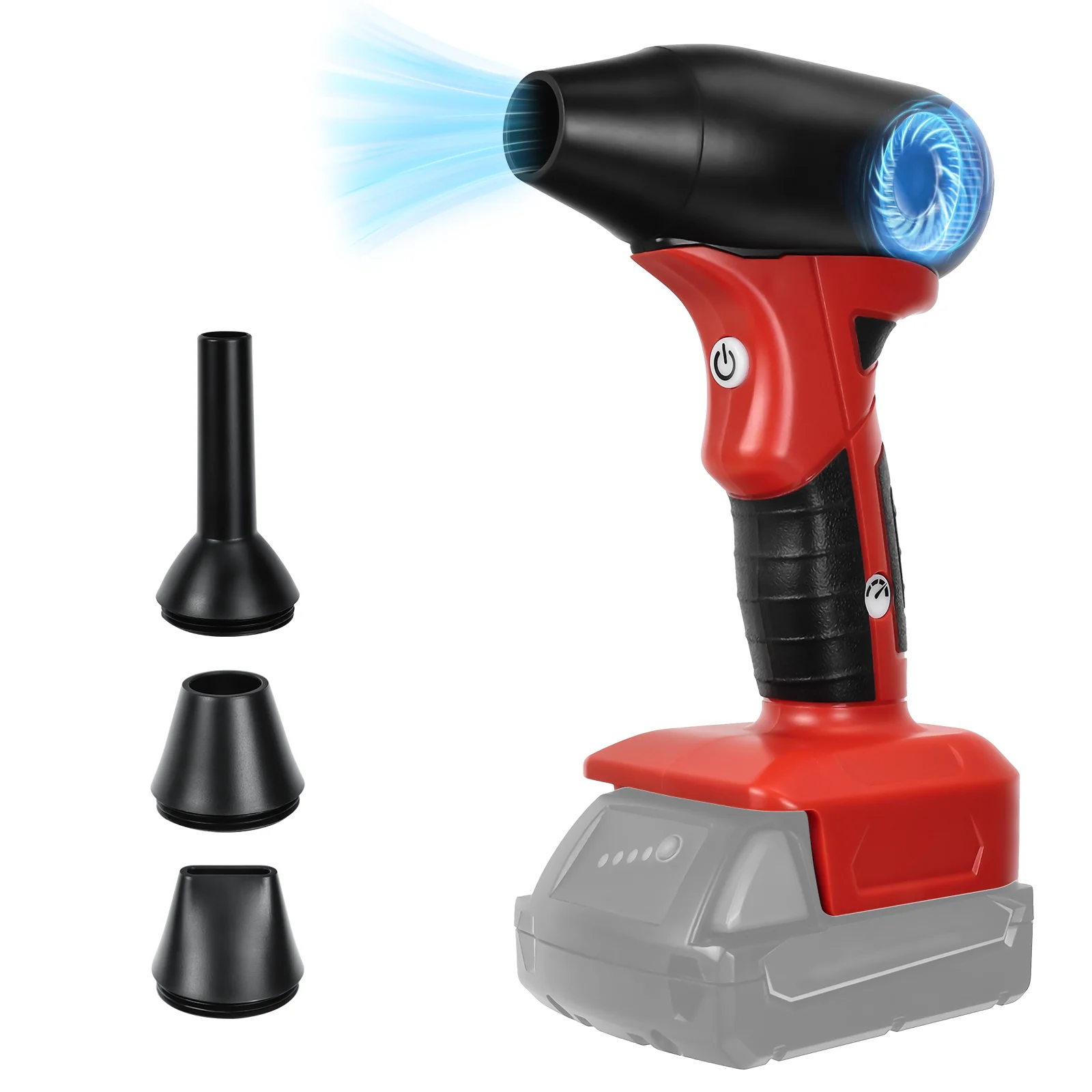 Mini Brushless Jet Blower แบบพกพารุนแรง Turbo พัดลมไร้สายความเร็วสูง 4 พัดลมสําหรับ Milwaukee 18V (ไม่มีแบตเตอรี่)