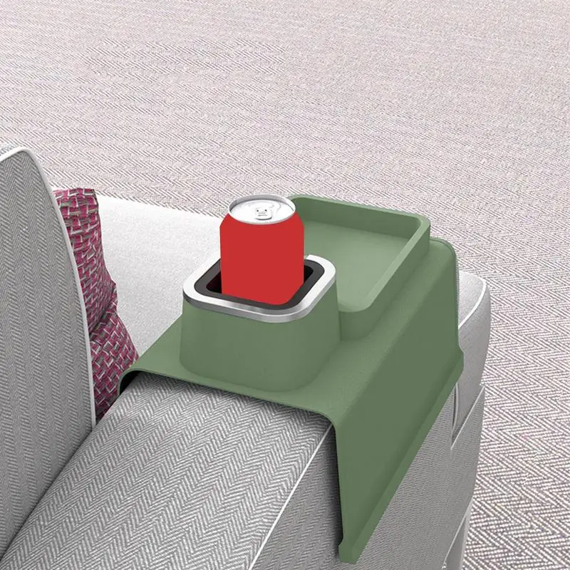 

Couch Cup Tray Remote Control Organizer Holder For Couch Anti-Spill Sofa Organizer Drinks Remotes Holder For Snacks Storage