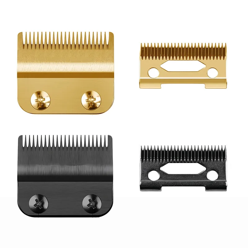 Professional Replacement Titanium Clipper Blades for BaByliss PRO Barberology FX870/FXF880/FX810/FX825/FX673 Models,Gold