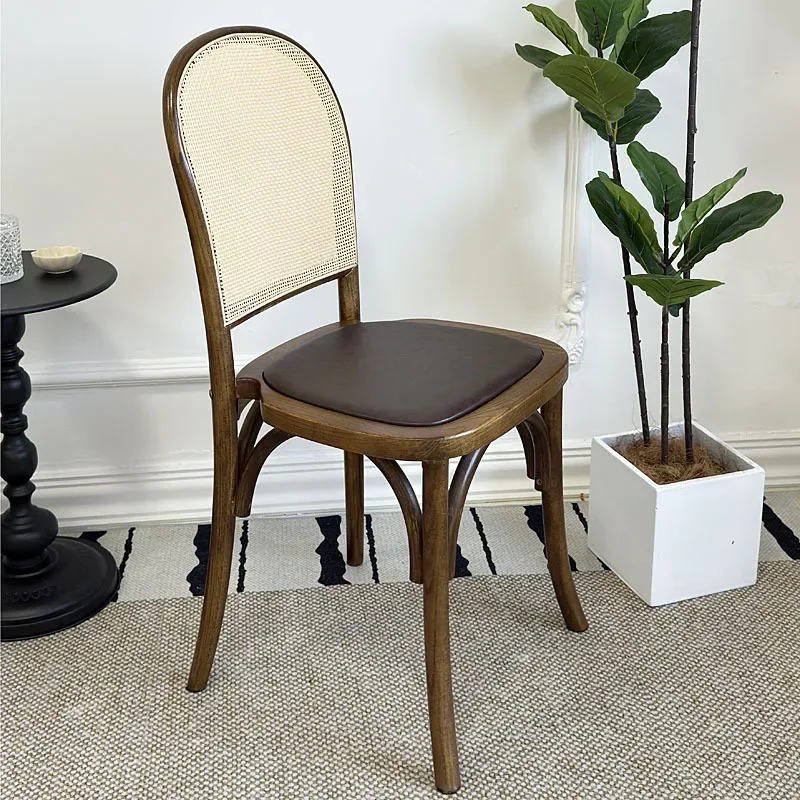 

Эргономичные деревянные стулья для кафе для гостиной, современный минималистичный дизайн, кресла для отдыха, эргономичная мебель в стиле ретро, Stoelen Ls40kfy