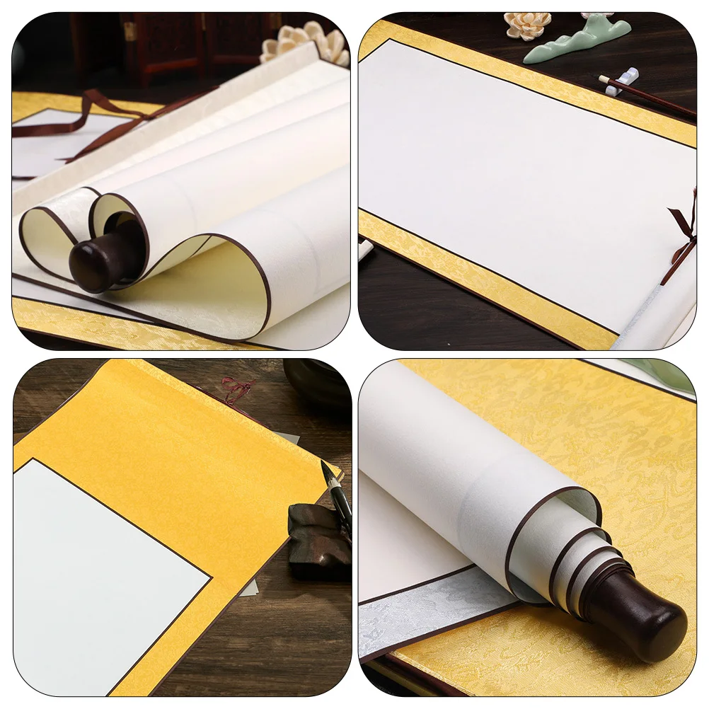 

Portable Rice Paper Scroll Child Decoration Blank Parchment for Writing