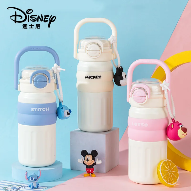 

Disney Stitch Kids Thermos Cup - 316 Stainless Steel, Large Capacity, Dual-Drink, Sleek with Portable Handle