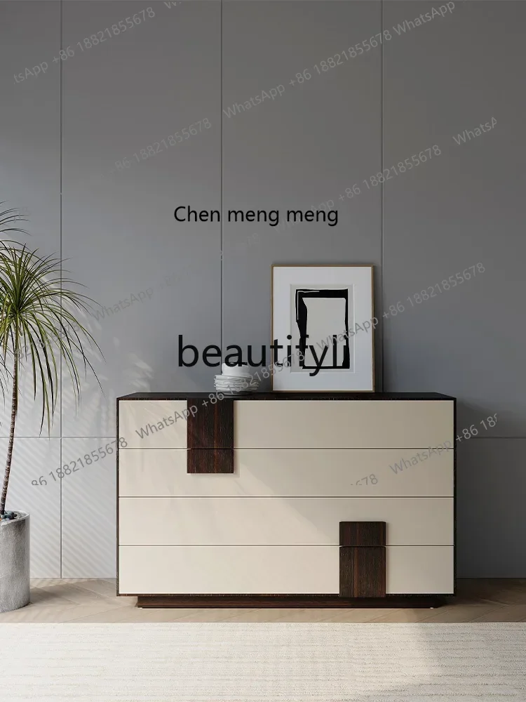 

G Italian minimalist four-chest cabinet designer bedroom solid wood chest cabinet storage storage cabinet