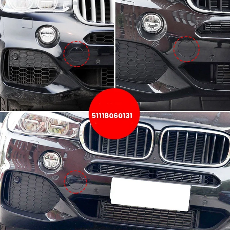 Car Front Bumper Tow Hook Cover Painted 51118060131 For BMW X5 M F15 2013-2018 Trailer Cover