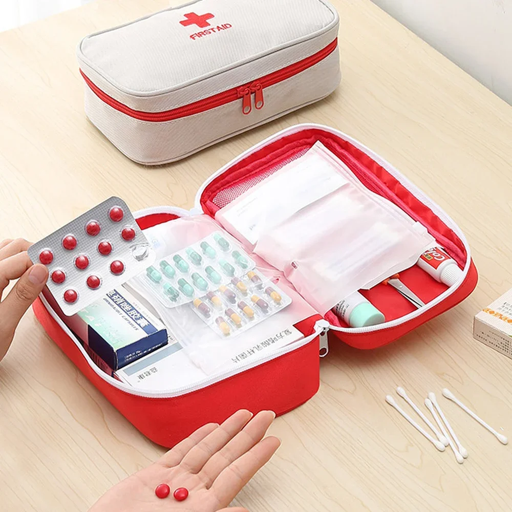 Empty Family Fabric First Aid Bag Medicine Storage Cabinet Survival Medical Accessories Organizer
