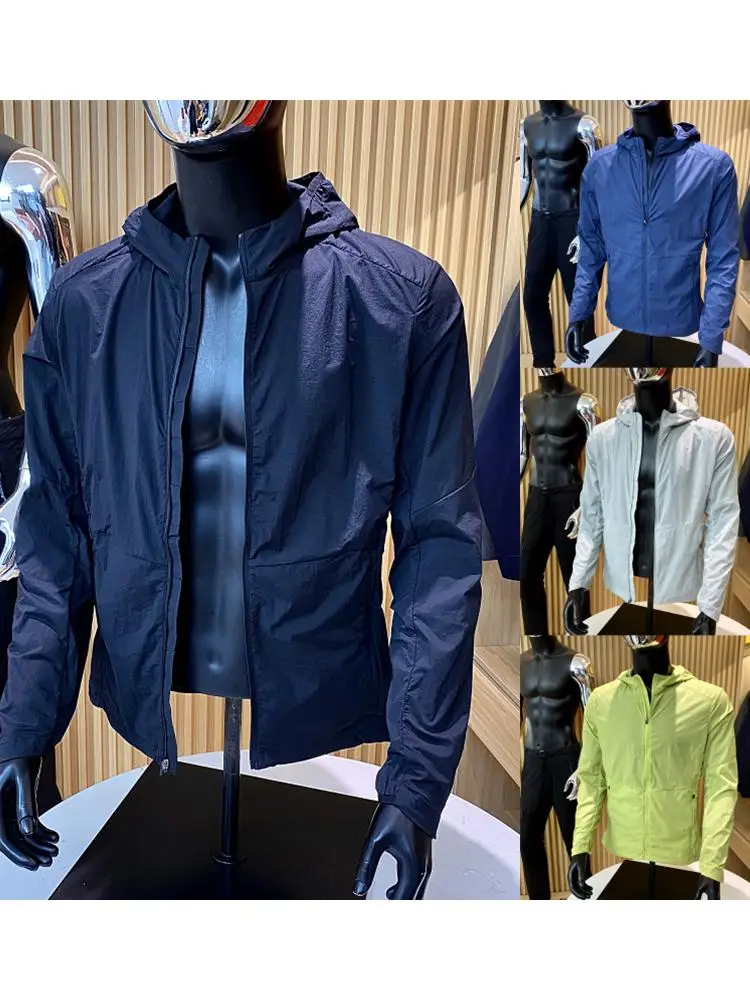 

Летняя новая мужская уличная легкая дышащая кожа высшего уровня, водонепроницаемая защита от солнца, тонкая куртка-стойка, длинная...