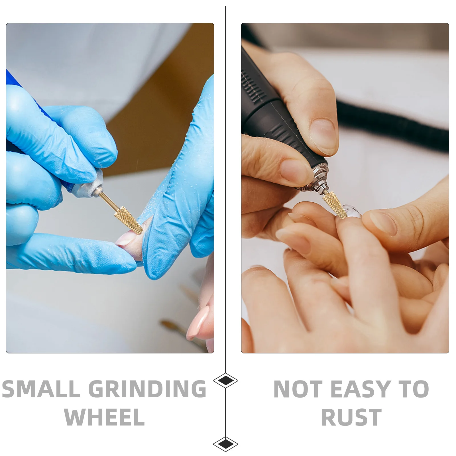 

Grinding Head Nail Polishing Trimming Manicure Plastic Drill Bits Professional