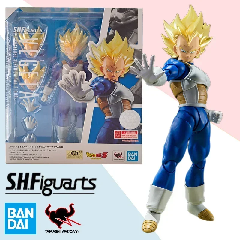 

In Stock Original Bandai Dragon Ball Z Finished Model Kit Super Saiyan Vegeta Action Figure Toy Kids Gift