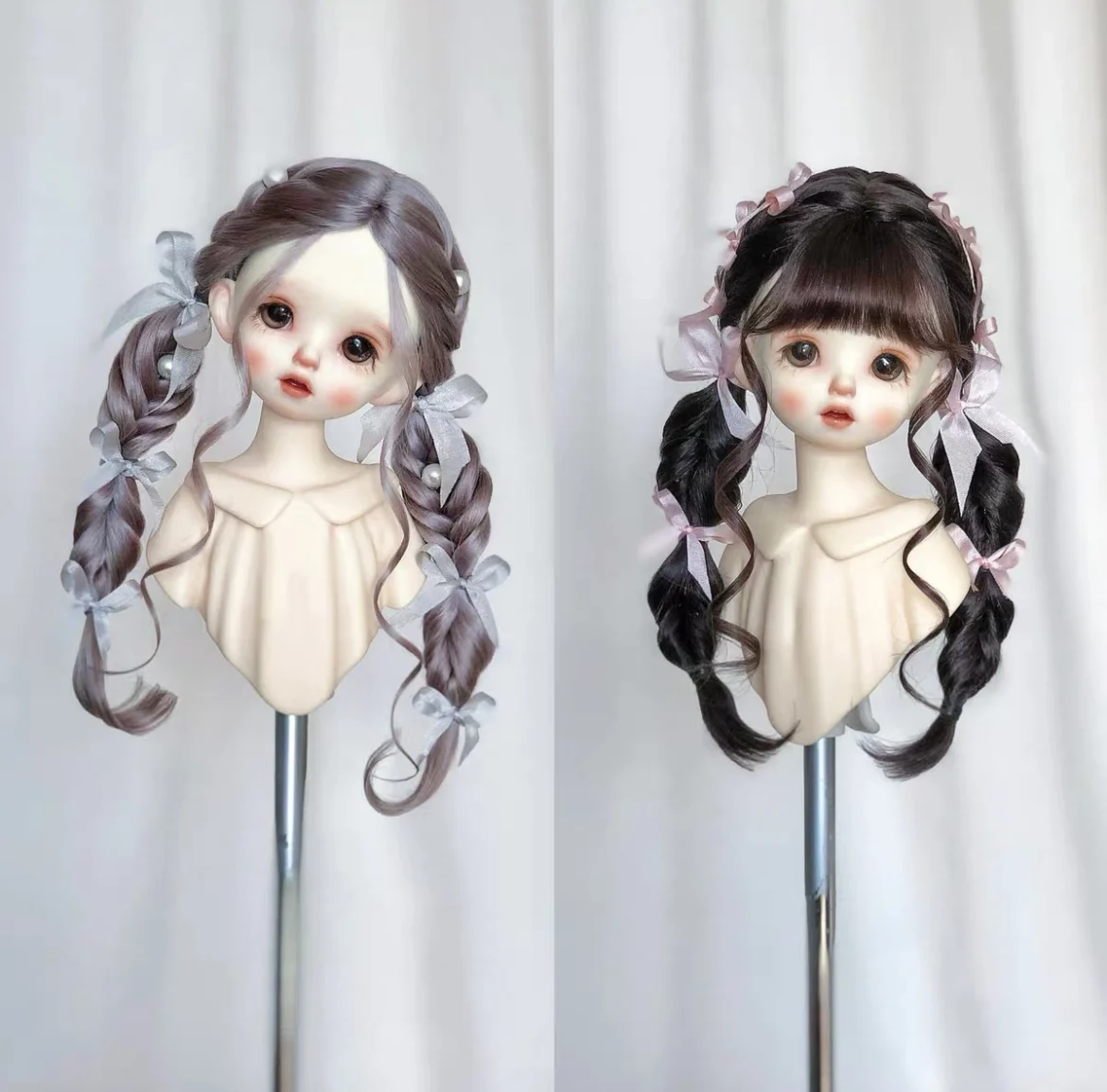 Capelli per bambole 1/4 1/6 BJD Parrucca personalizzata in diversi stili per bambole Blythe Spedizione gratuita