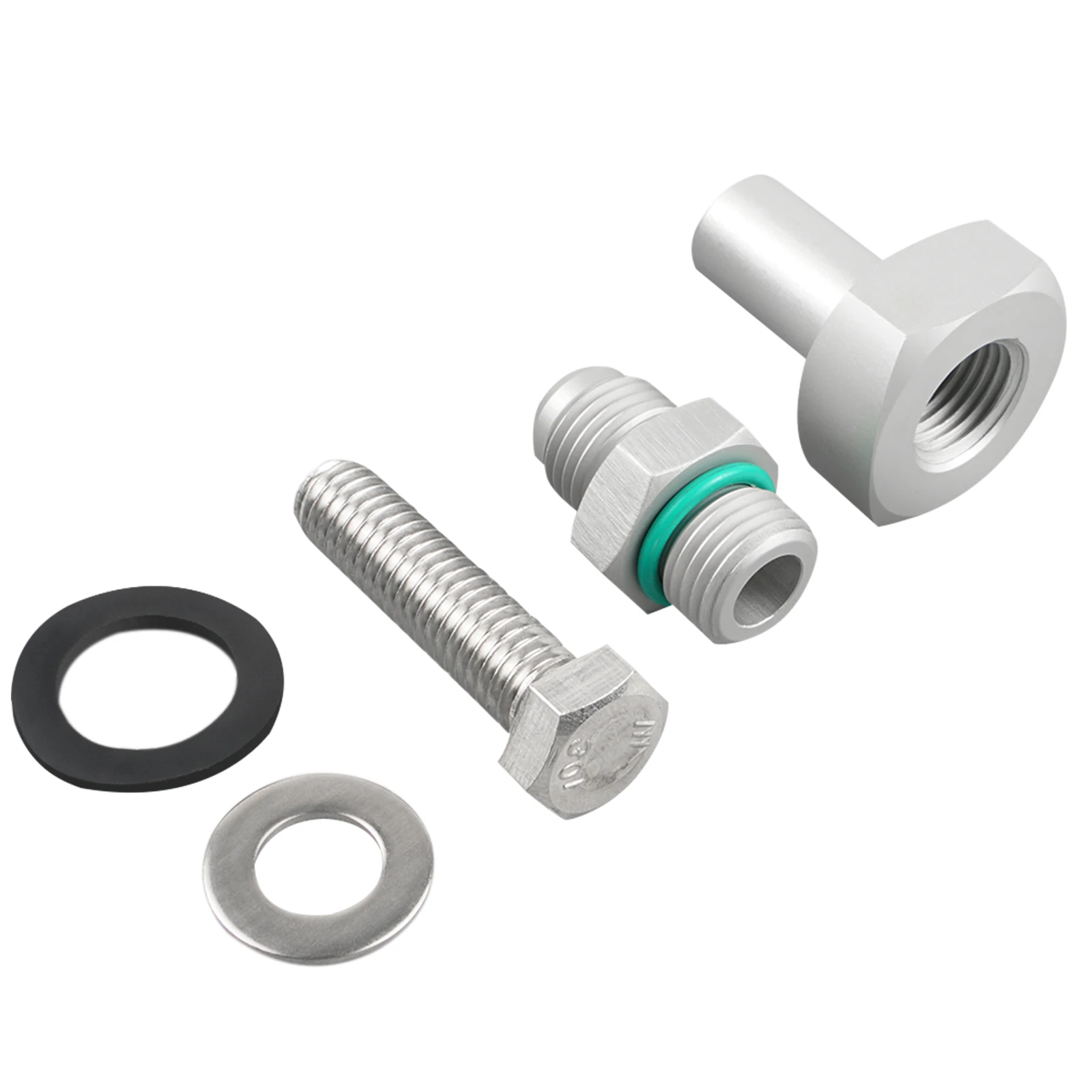 

BEVINSEE Universal Aluminum Fuel Tank Return Line Bung w/O-ring Kit 6AN Fuel Tank Return Line Fitting