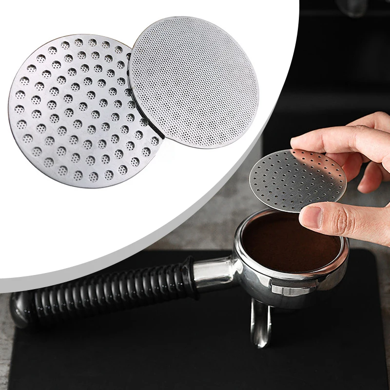 Espresso Puck Screen, Reusable Metal Coffee Filter, Double Layer Stainless Steels 51mm 53mm 58mm, Coffee Accessories