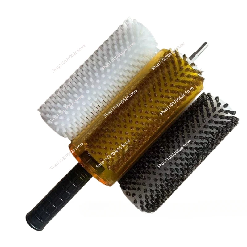 Ski Snowboard waxing electric roller brush nylon/ horse hair /brush/copper wire roller brush set Ski Roto Brush