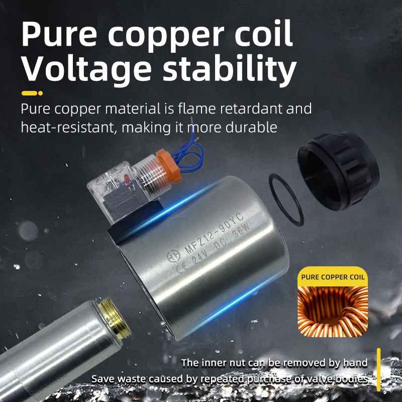 油圧システム用高精度レックスロス型電磁方向制御弁