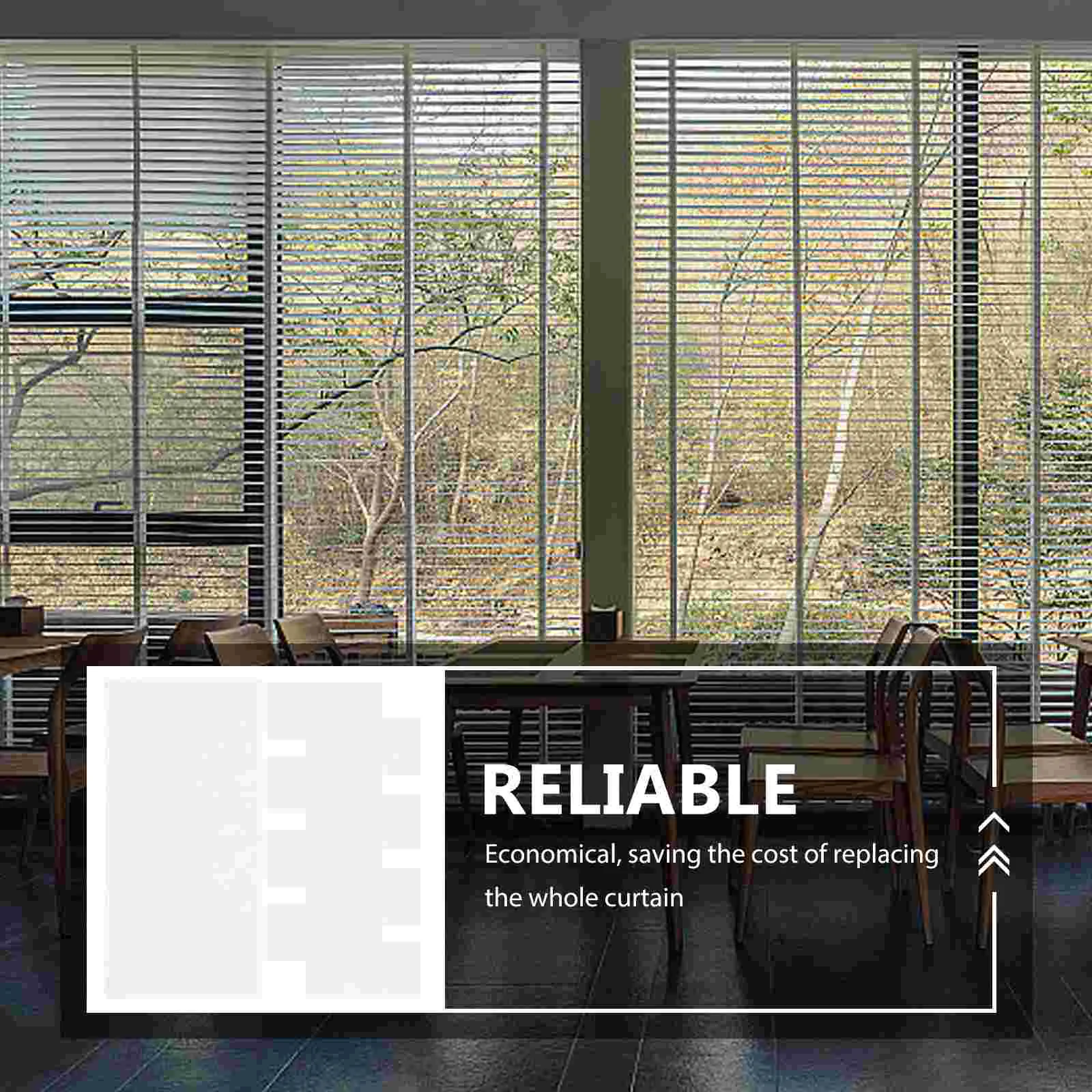 25 Pcs Blinds Fixer Tab Repair Parts Vertical Tabs Fixed Sheet Window Replacement