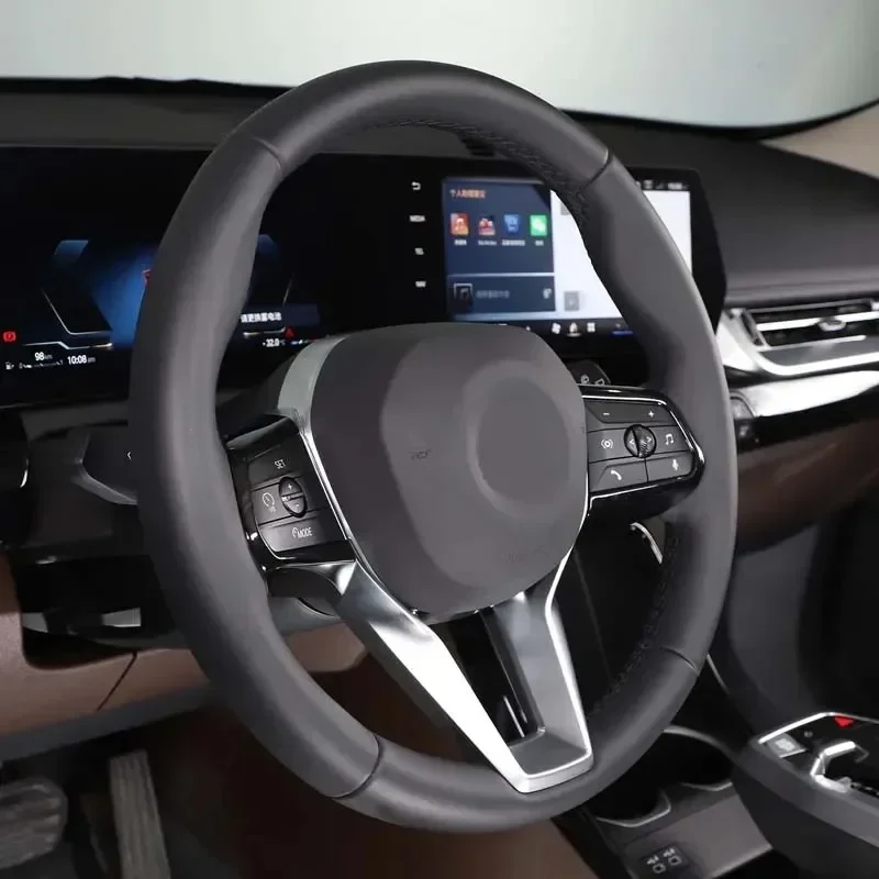 ABS ألياف الكربون عجلة توجيه سيارة أزرار غطاء إطاري الديكور الداخلية اكسسوارات السيارات لسيارات BMW X1 IX1 U11 2023-2025