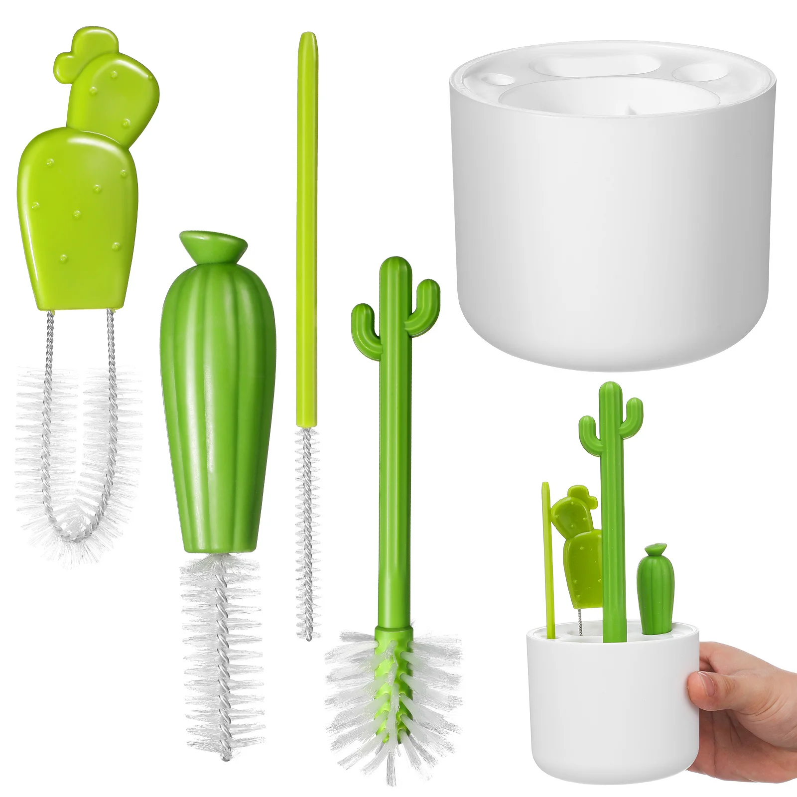 

1 Set Bottle Cap Cleaning Brush Set Multi-Function Household Groove Brushes For Cup Lid Gaps Portable Plastic Lid Cleaner Tool