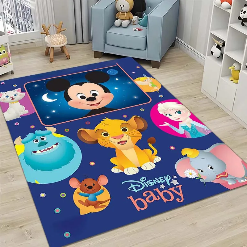 Disney Cartoon Dumbo Printed Carpet Living Room Bedroom Children's Room Carpet Home Decoration Area Carpet