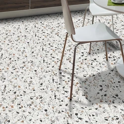 10PCS Multi-color Gray Vintage Terrazzo Pattern Self-adhesive Waterproof Floor Sticker Home Decoration Non-slip Decorative Wall