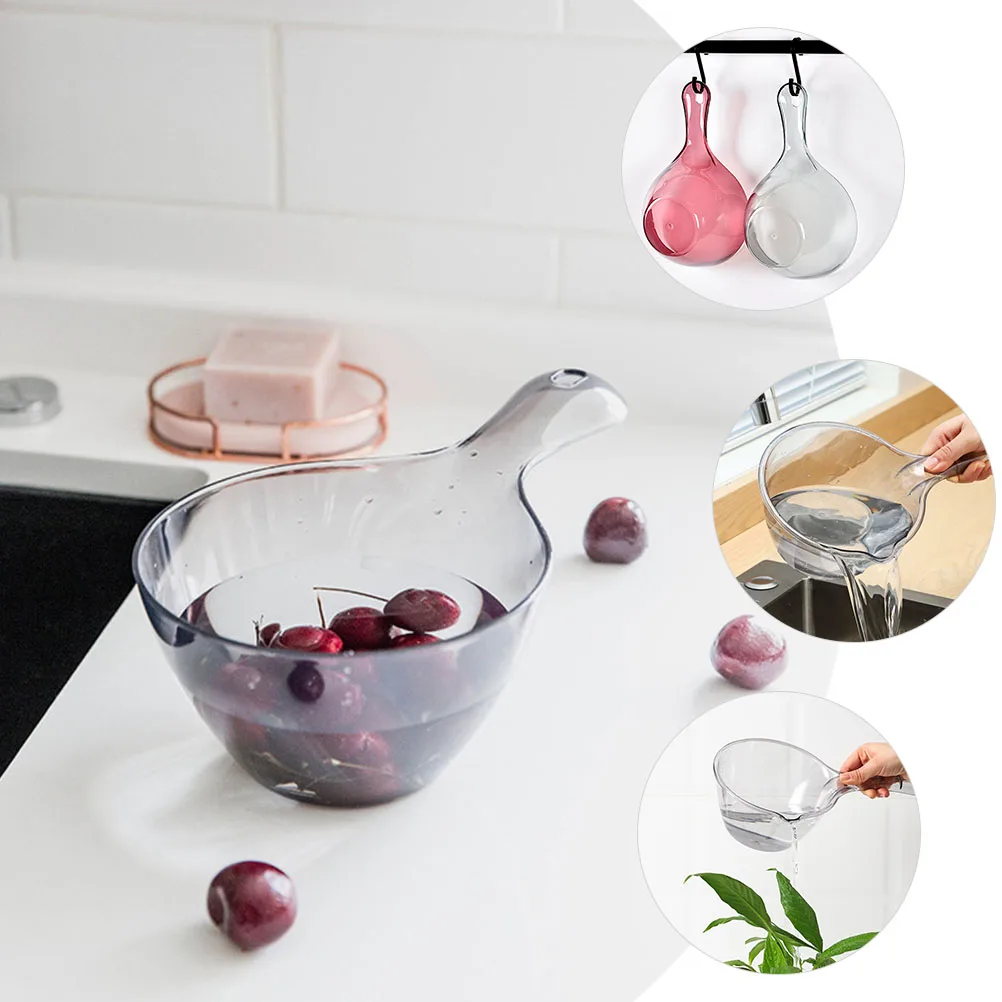 

Plastic Reusable Ladle Large Capacity Water Scoop Long Handle Hanging Hole Kitchen Bath Garden Tool Housewarming Gift