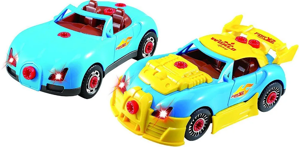 1pc DIY Assembly Model Racing Car Kit Toys Kids Drill Screws Toys Build Your Own Toy Kit For Boys And Girls Toy Vehicles #TC