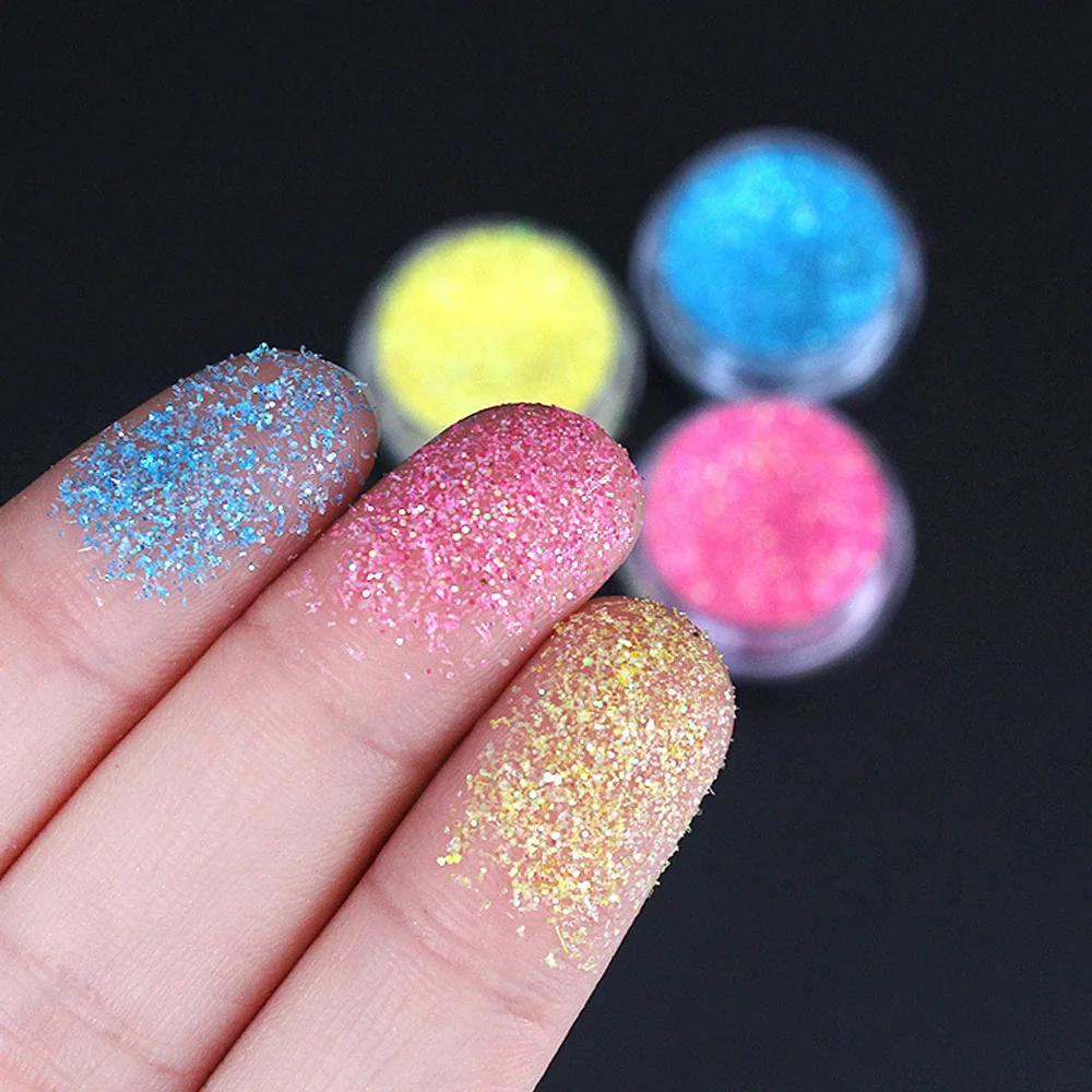 12 Color Body Glitter Acrylic Powder Dust Nail Sequins Manicure Decoration Tattoo Supplies Decorations
