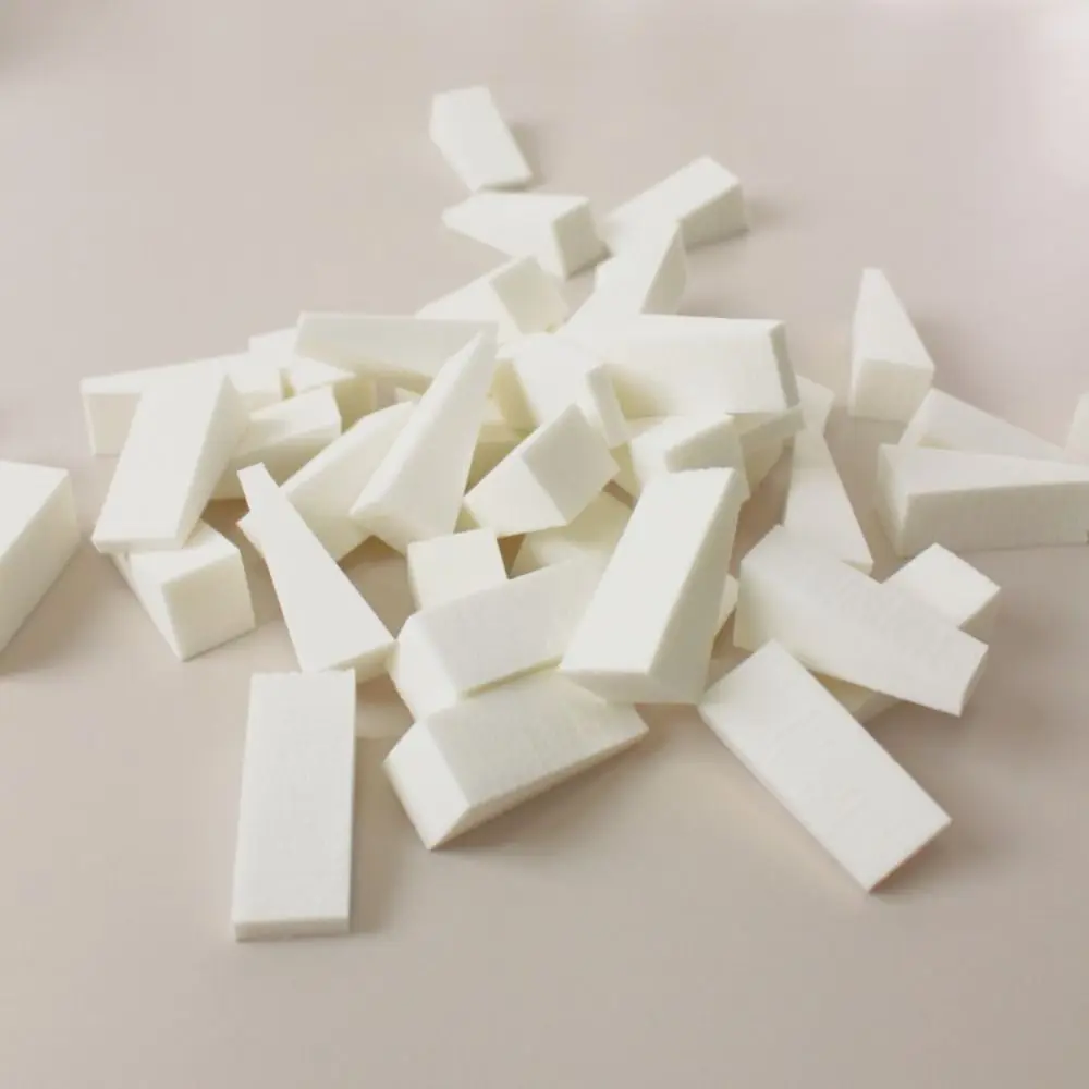 Esponja de maquiagem triangular macia, seca e molhada, pó suave, base líquida, mistura de esponja, sopro cosmético