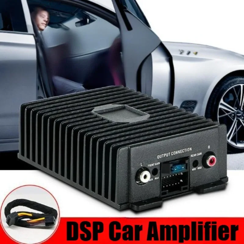 

4-канальный полнодиапазонный автомобильный усилитель мощности 80Вт x 4 с DSP для модификации аудиосистемы, специализированный DSP-усилитель для Android-магнитол с большим экраном