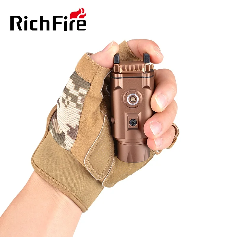 Original Richfire Tactical LED Flashlight 1500Lumens Green Laser  Pistol  with Magnetic Charging for Taurus 20mm Rail Mounted