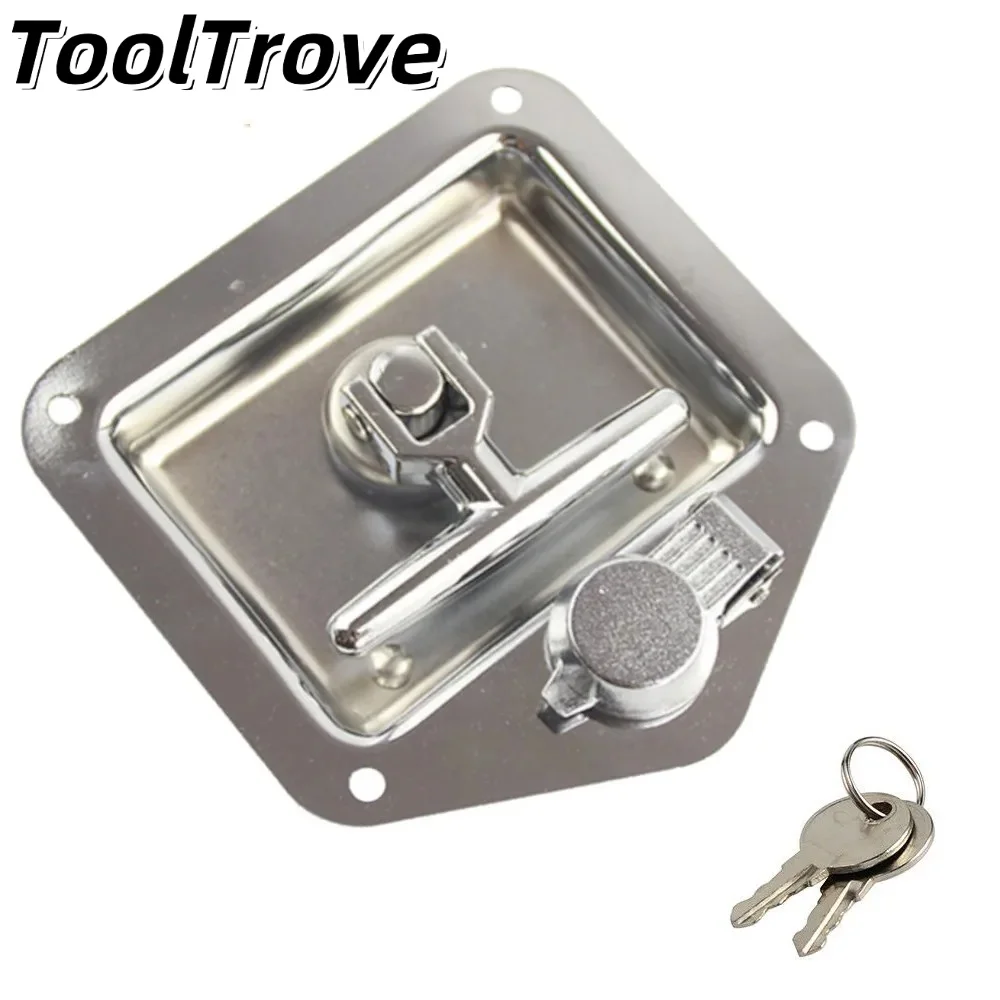 

Truck Toolbox Lock - Stainless Steel Thickened Hidden Lock Durable Universal Lock for Refrigerated Truck Containers Semi-Trailer