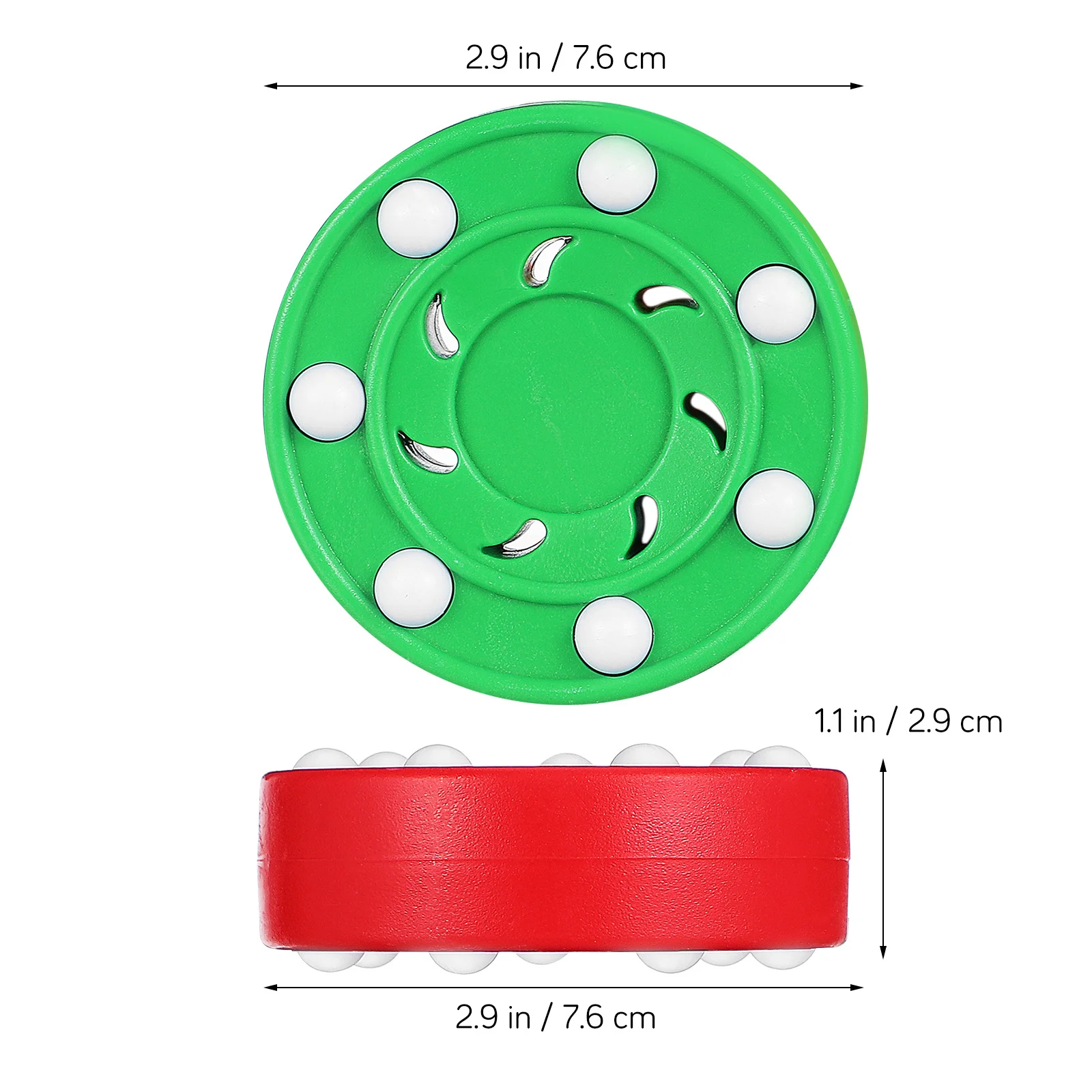 6 pçs conjunto de treinamento de discos de roda de hóquei no gelo ao ar livre indoor prática rolo estável alta visibilidade durável bolas de hóquei para habilidade